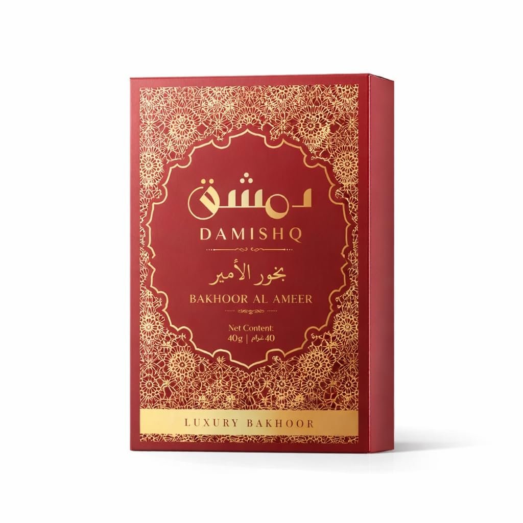 Damishq Al Ameer Oud Bakhoor - Premium Arabic Incense 40g- 9 Pieces - Image 2
