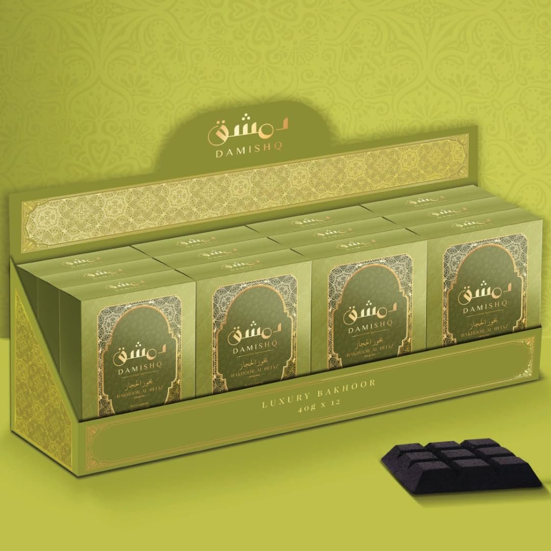 Damishq | Al Hejaz Premium Arabic Bakhoor Incense | 12 Pcs 40g - Image 2