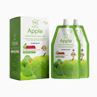 MH Malano | Apple Hair Colour Cream | Natural Black | 500ml+500ml