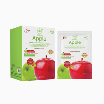 MH Malano | Apple Hair Colour Shampoo | Brownish Black | 10x30ml