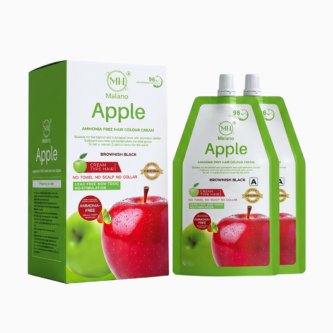 MH Malano | Apple Hair Colour Cream | Brownish Black | 500ml+500ml