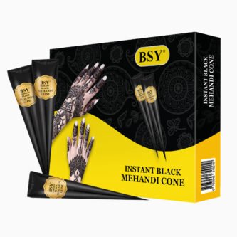 BSY | Instant Black Mehandi Cone | 12x28g