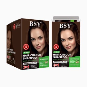 BSY | Noni Hair Colour Shampoo | Brownish Black | 20ml