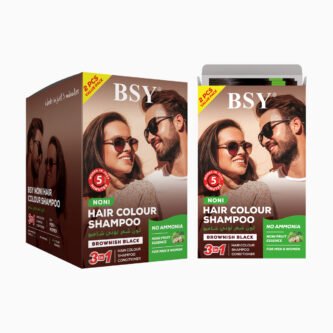 BSY | Noni Hair Colour Shampoo | Brownish Black | 2x20ml