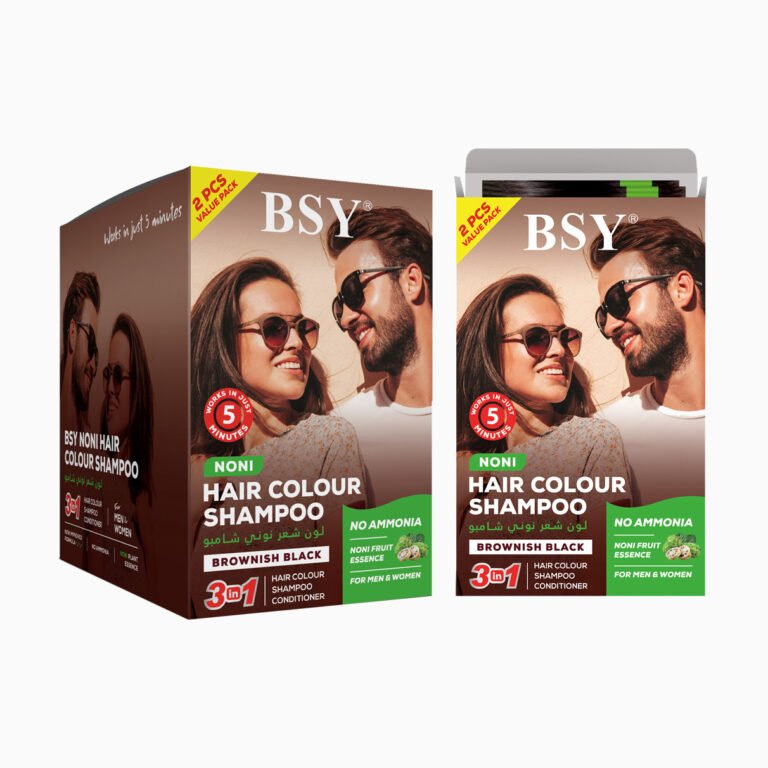 BSY | Noni Hair Colour Shampoo | Brownish Black | 2x20ml