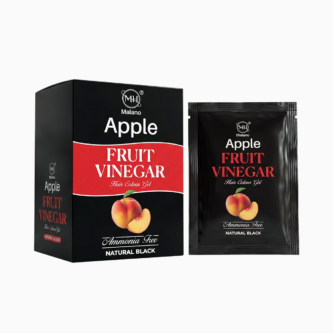 MH Malano | Apple Fruit Vinegar Hair Colour Gel | Natural Black | 10x30ml