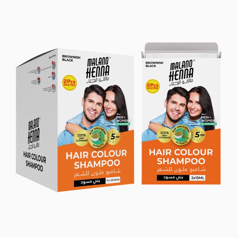Malano | Henna Hair Colour Shampoo | Brownish Black | 30ml